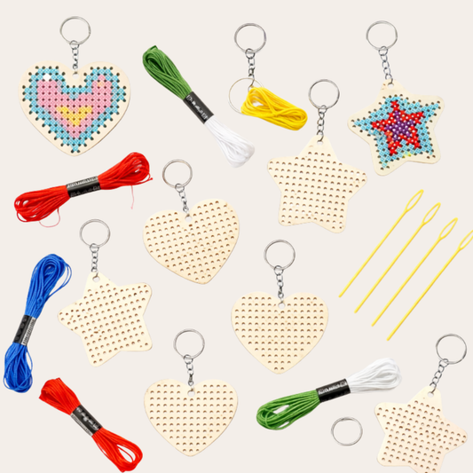 DIY - Cross-stitch Bag Charms