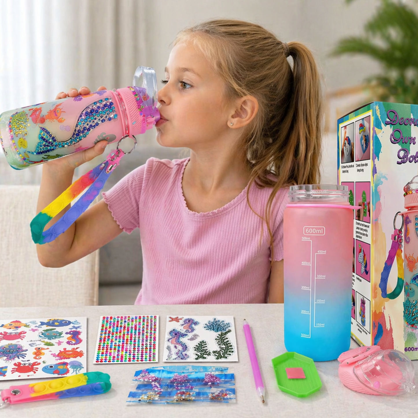 Water bottle - DIY decorate your own water bottle
