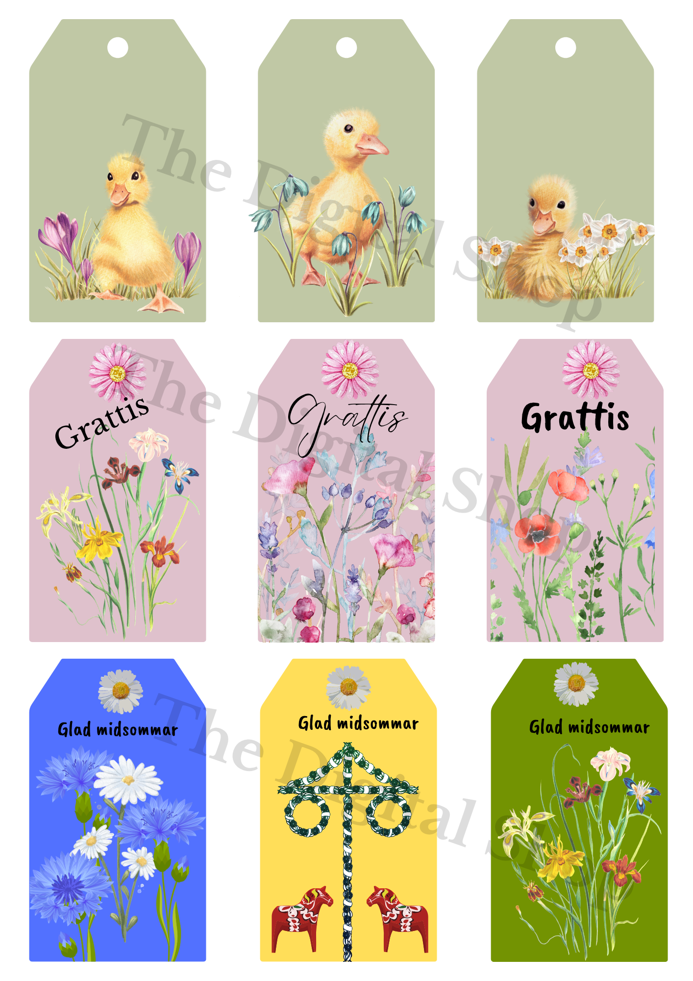 DIY printables - Midsommarpaketet